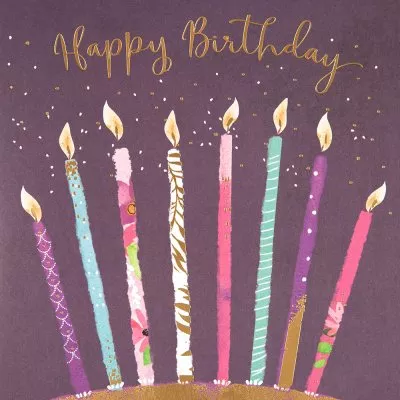 Candles Birthday Card