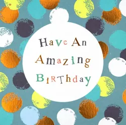 Spots Birthday Card