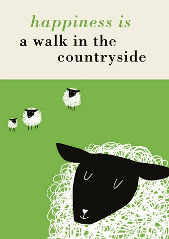 Countryside Walk Greeting Card
