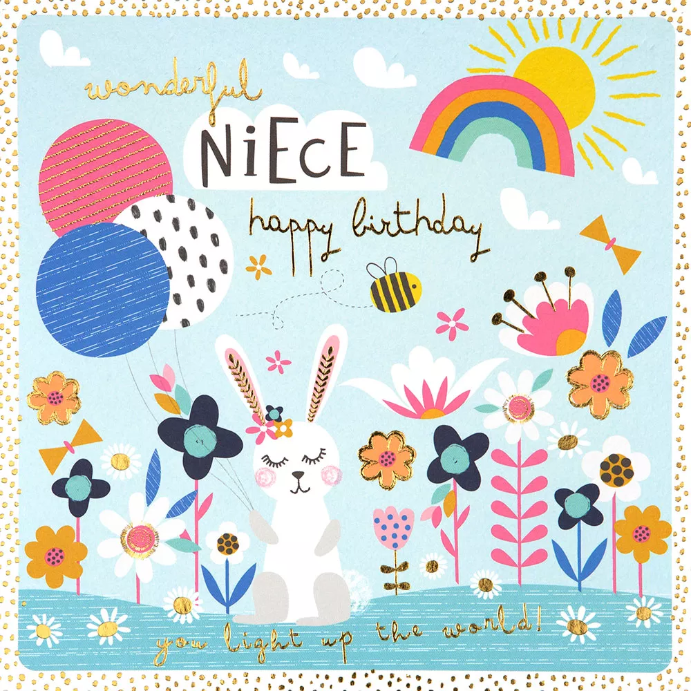 Light up the World Niece Birthday Card