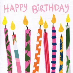 Candles Birthday Card