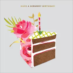 Scrummy Cake Birthday Card