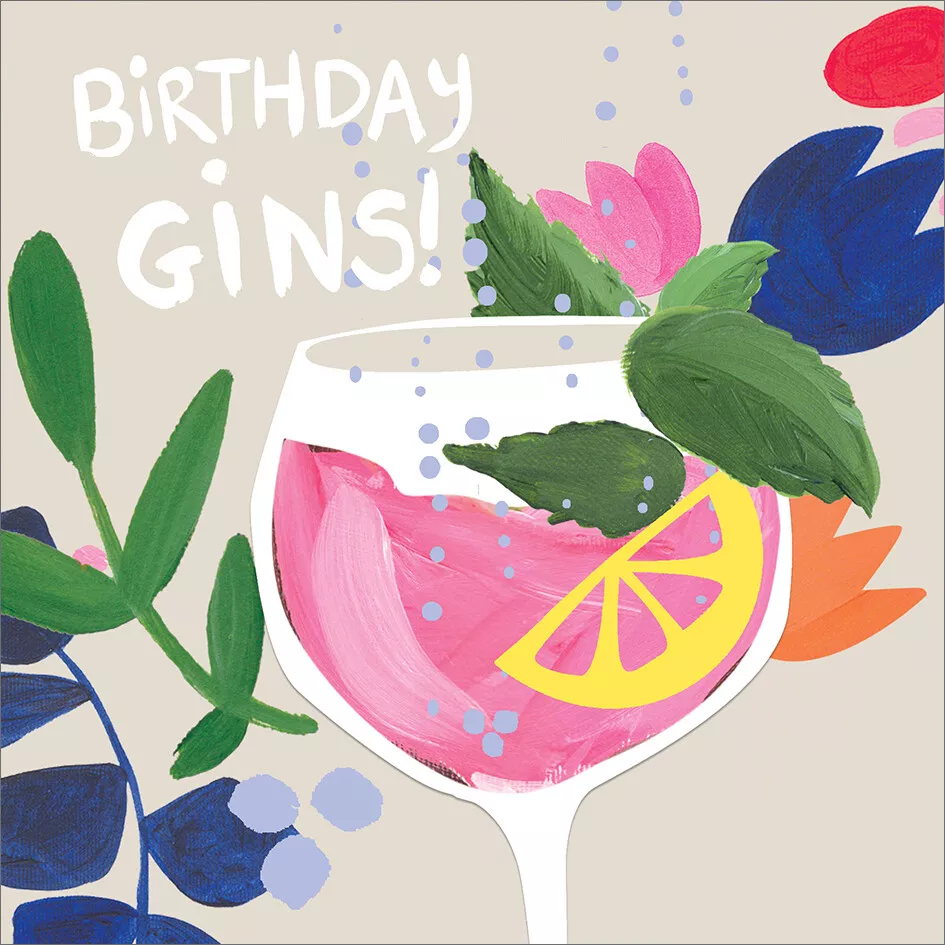 Fruity Gin Birthday Card