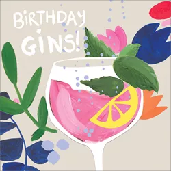 Fruity Gin Birthday Card