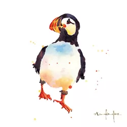 Puffin Prim Greeting Card