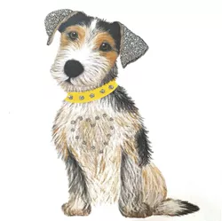 Terrier Pup Luxury Greeting Card
