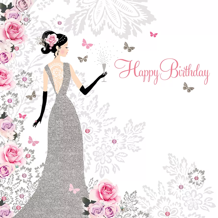 Glamourous Girl Birthday Card