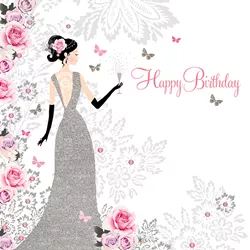 Glamourous Girl Birthday Card