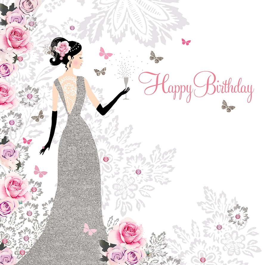 Glamourous Girl Birthday Card