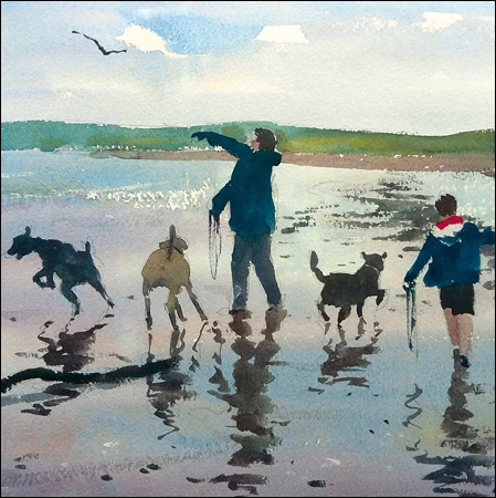 Walkies Greeting Card