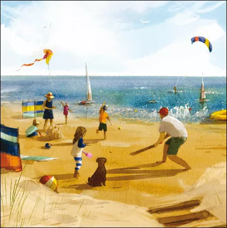 Fun on the Beach Greeting Card