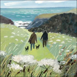 Down to the Beach Greeting Card