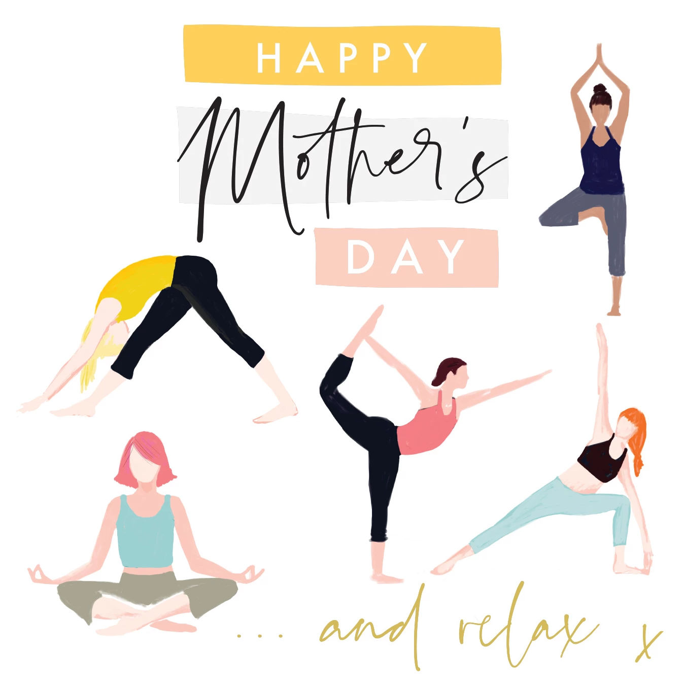 Yoga Mother's Day Card