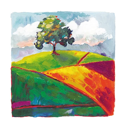 Rainbow Hill Greeting Card
