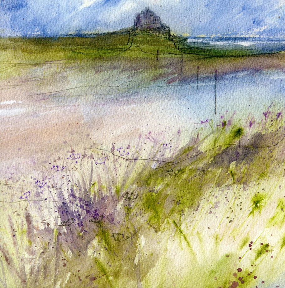 Holy Island Greeting Card