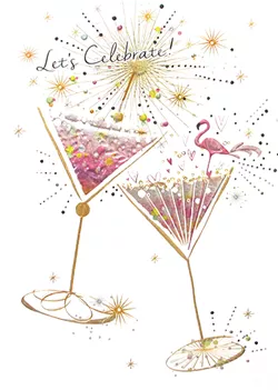 Sparkle Drinks Birthday Card