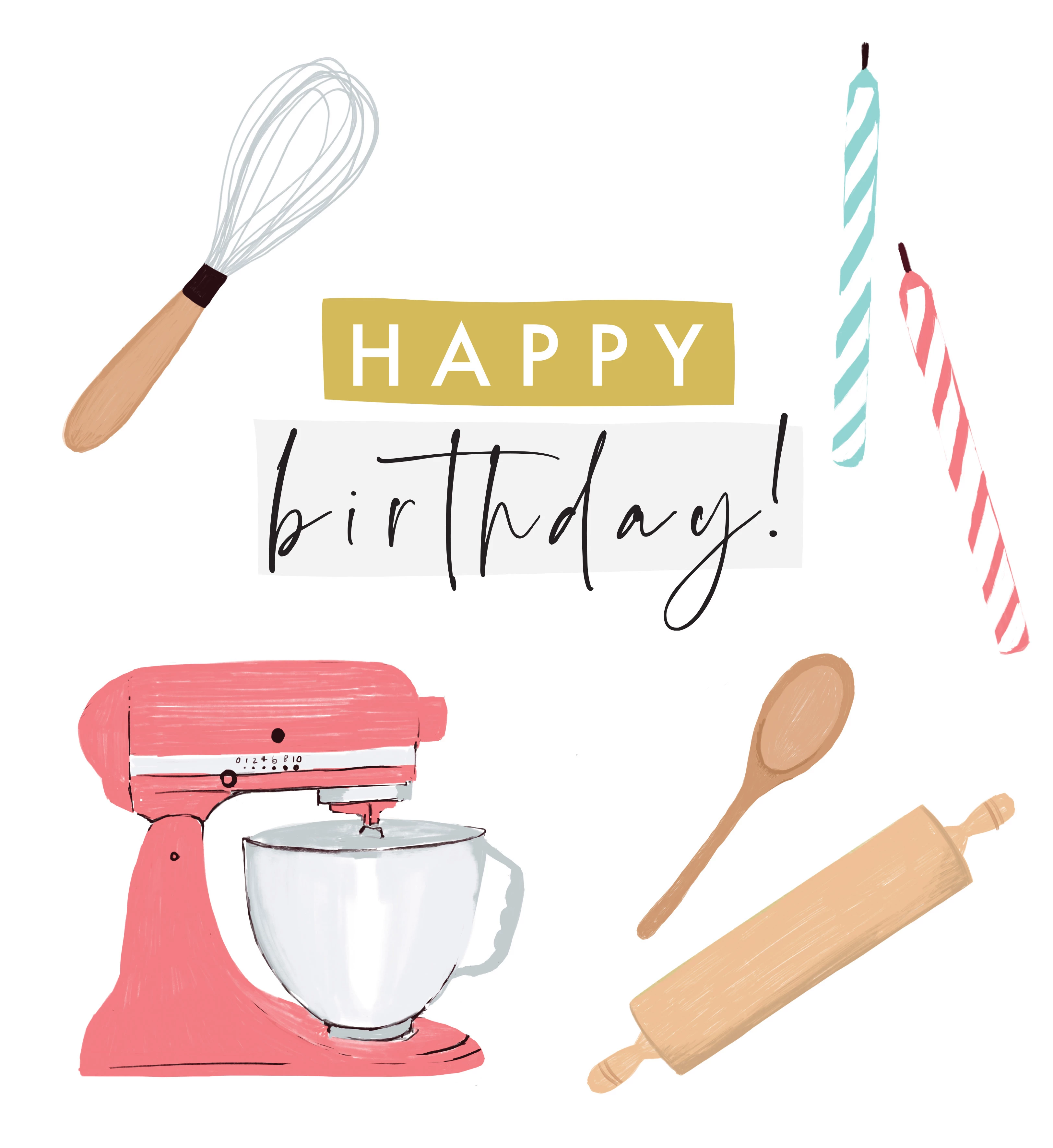 Baking Birthday Card