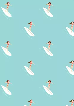 Surfer Wrapping Paper