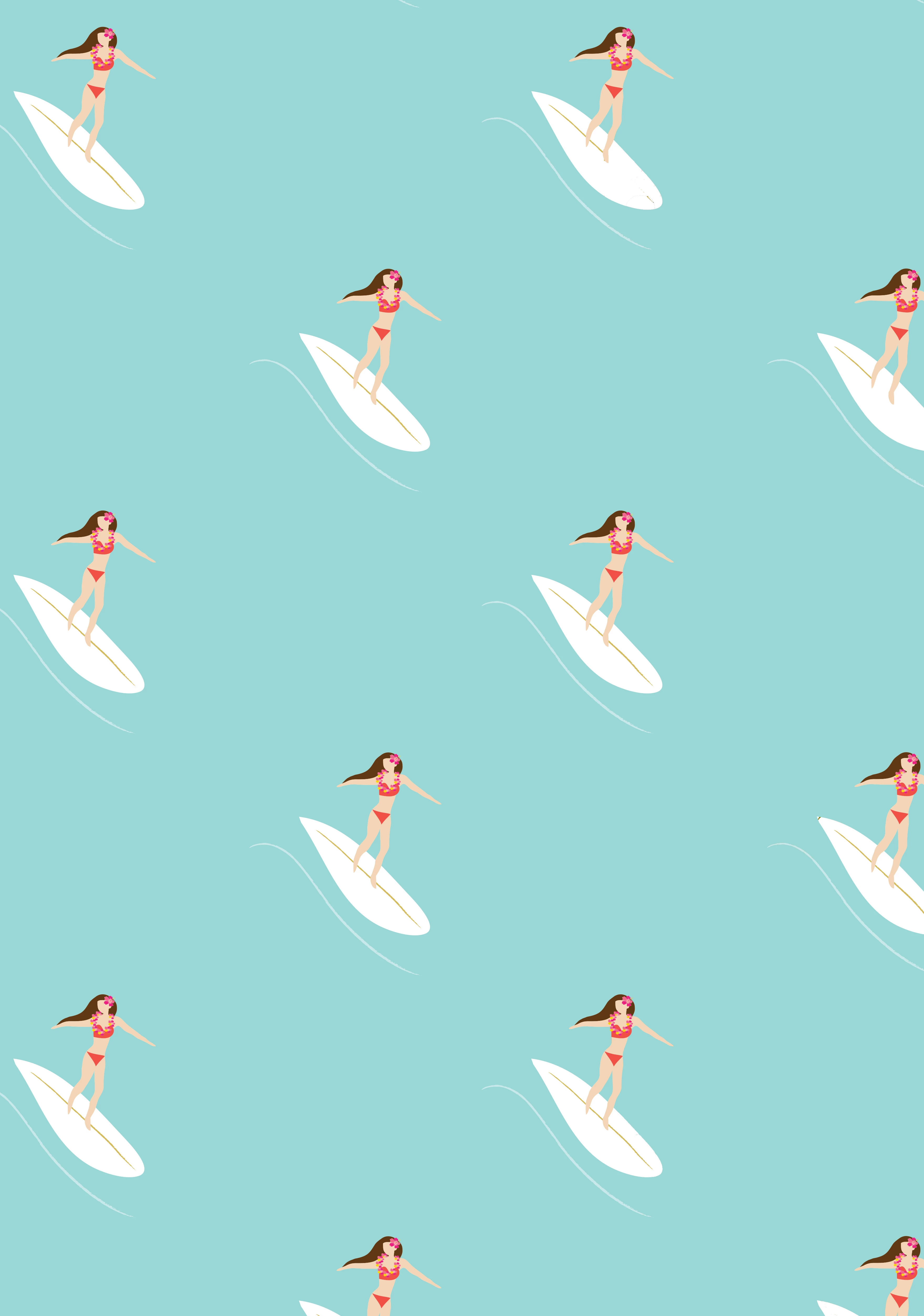 Surfer Wrapping Paper