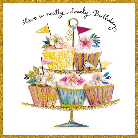 Cupcakes Birthday Card