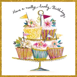 Cupcakes Birthday Card