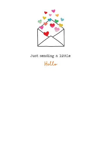 Sending a Little Hello Greeting Card