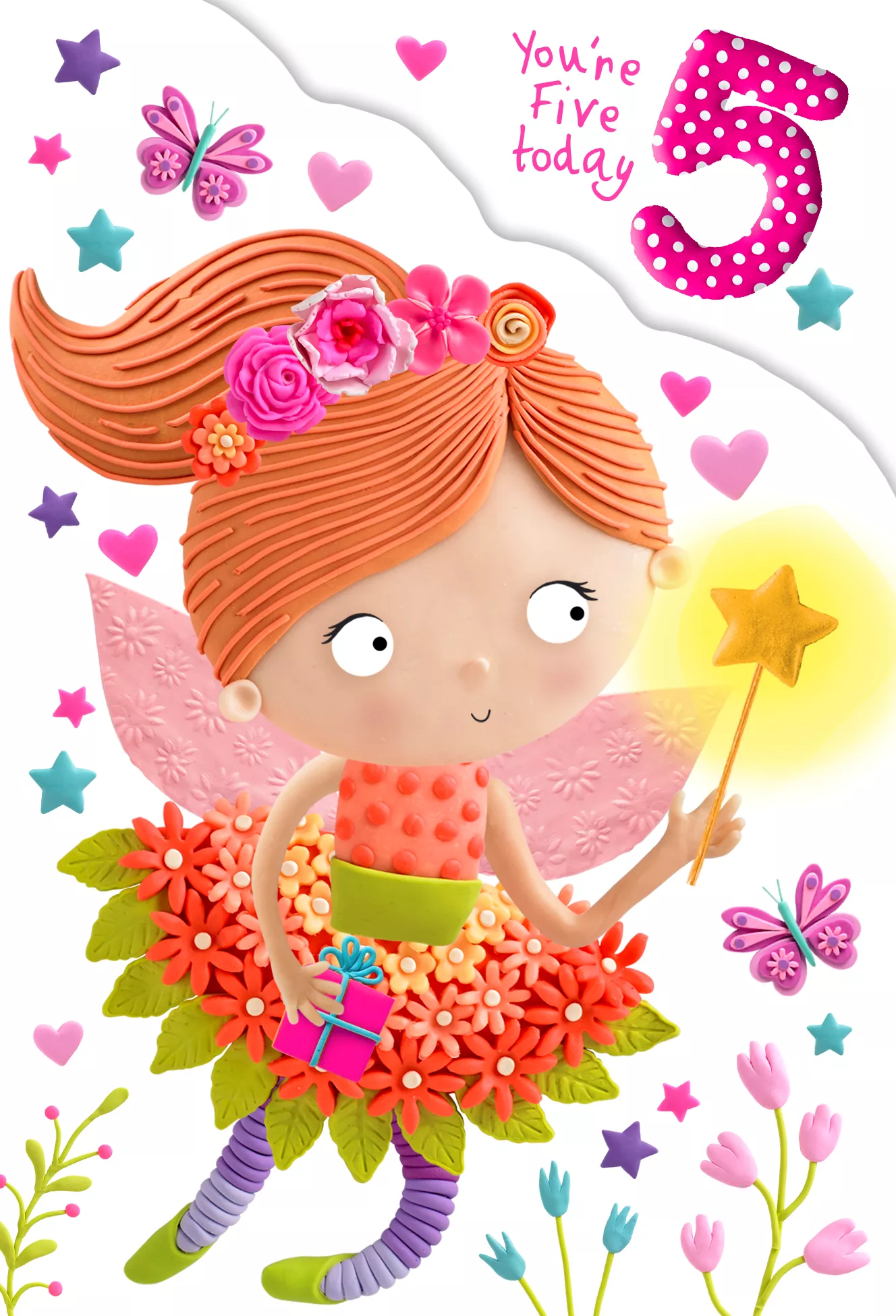 Fairy Wish 5th Birthday Card