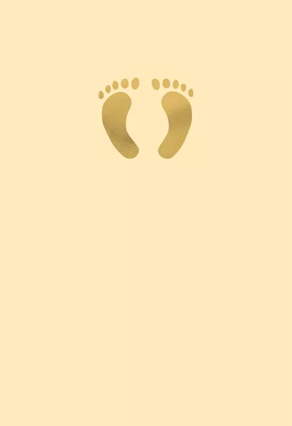 Yellow Toes New Baby Card