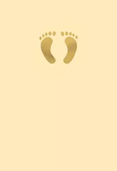 Yellow Toes New Baby Card