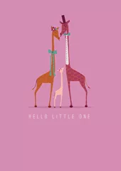 Hello Little One New Baby Card