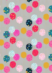 Pink Balloons Wrapping Paper