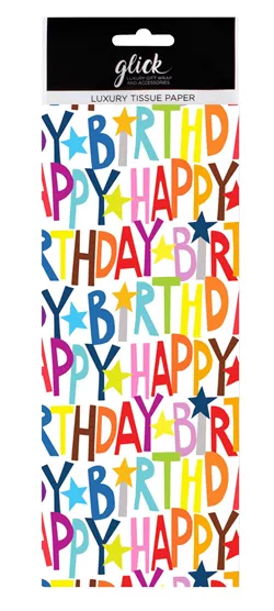 Rainbow Tissue Paper 4 Sheets