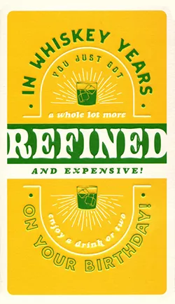 Refined and Expensive Birthday Card
