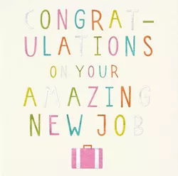 Colourful New Job Card