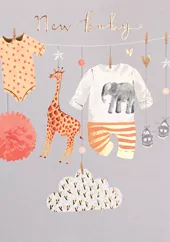 Cosy Cute New Baby Card