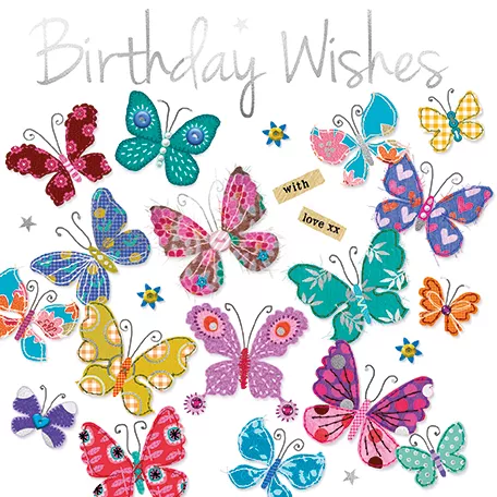 Butterflies Birthday Card