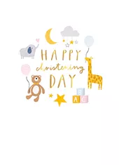 Cute Toys Christening Card