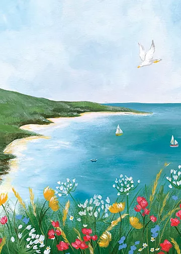 Seaside Cove Birthday Card