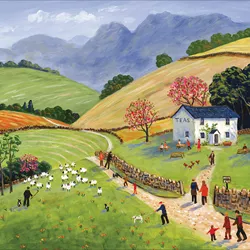 Afternoon Walk Greeting Card