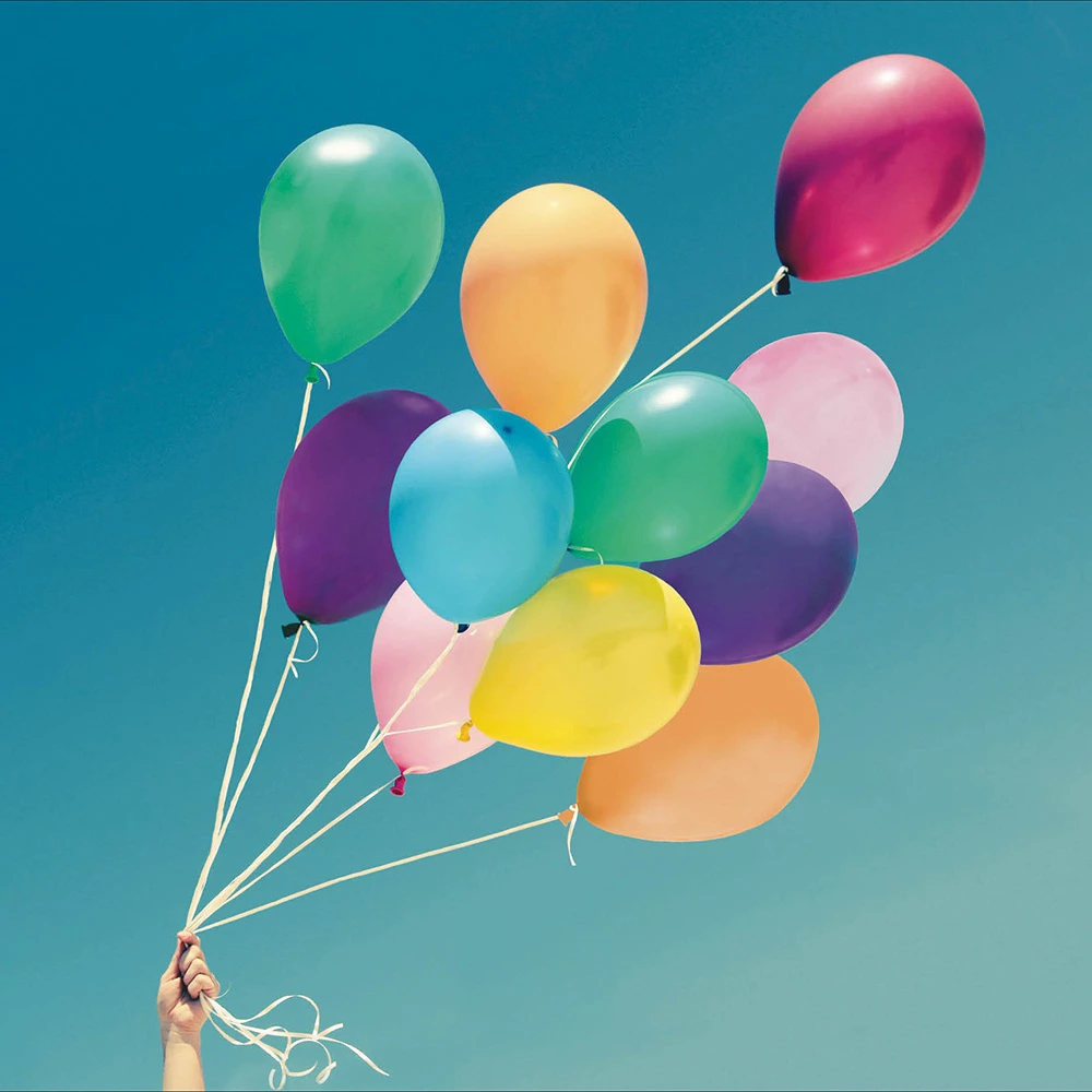 Colourful Balloons Birthday Card
