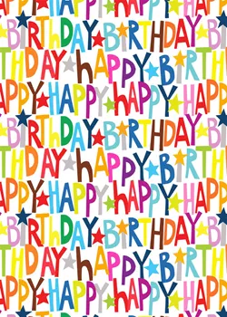 Colourful Happy Birthday Wrapping Paper