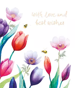 Tulips Birthday Card