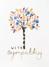 Floral Tree Sympathy Card
