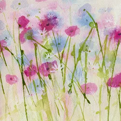 A Flower Message Greeting Card