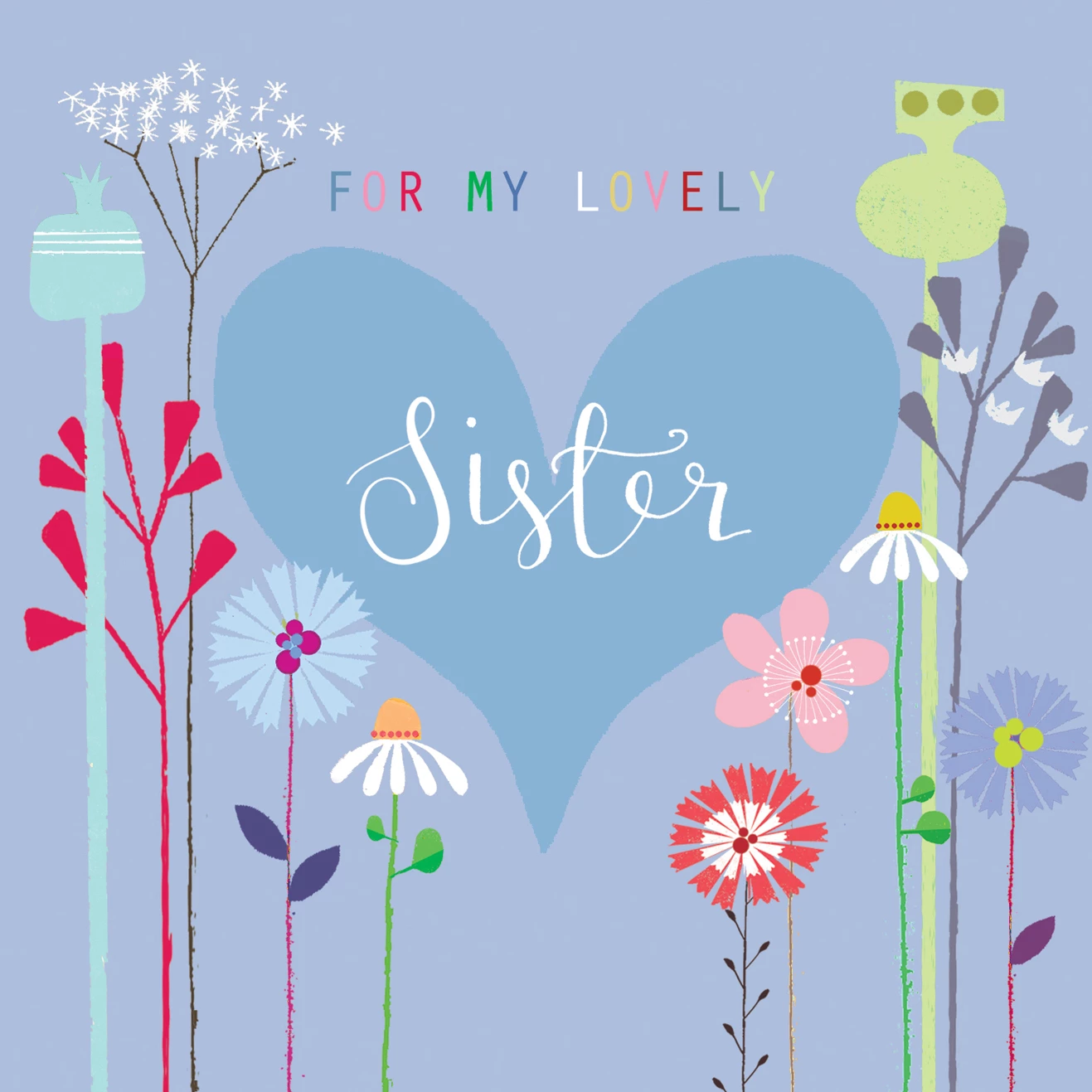 Lovely Sister Birthday Card