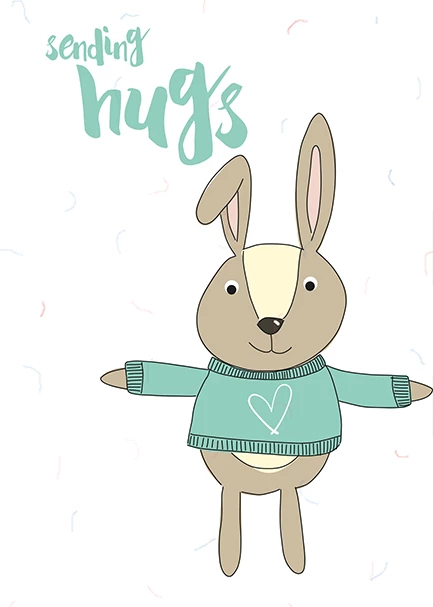 Sending Hugs Thinking of You Card
