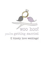 Woo Hoo Wedding Card