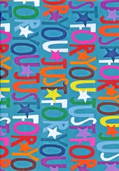 Colourful Just For You Wrapping Paper