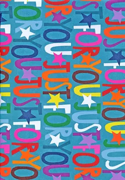 Colourful Just For You Wrapping Paper