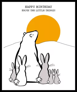 Enjoy the Little Things Birthday Card